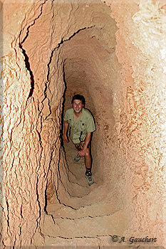 Achim im Tunnel